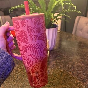 Red flamingo print BrüMate Era 40oz